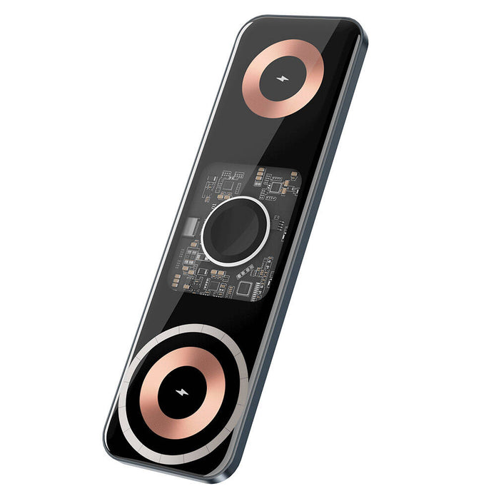 Wi-W010 Matrix 3in1 Magnetik Kablosuz Şarj Standı – Fotoğraf 1