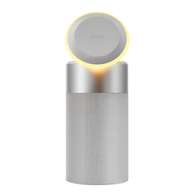 Wi‑W022 Ambiyans Işıklı Kablosuz Şarj Standlı Bluetooth Hoparlör – Fotoğraf 1