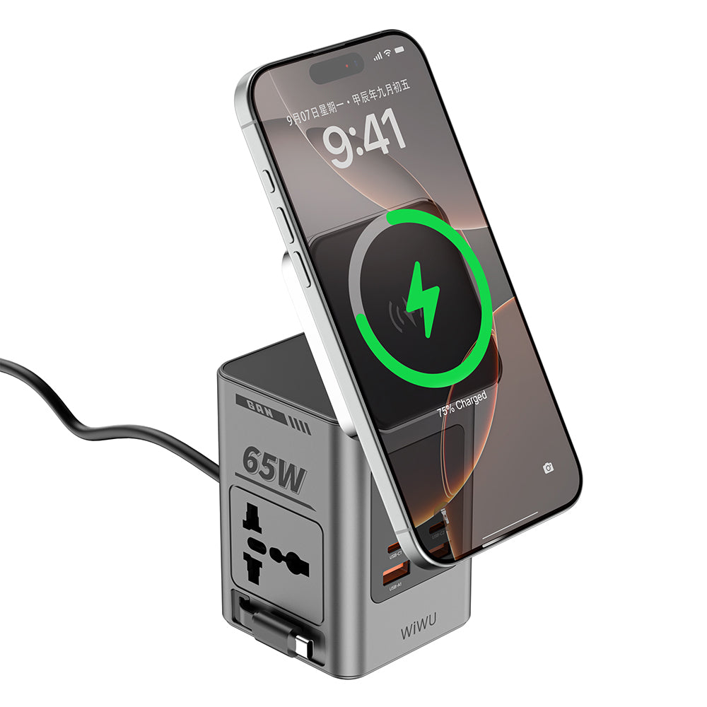 Wi-W040 GaN 65W 8in1 Telefon & Saat & Kulaklık Şarj İstasyonu – Fotoğraf 5