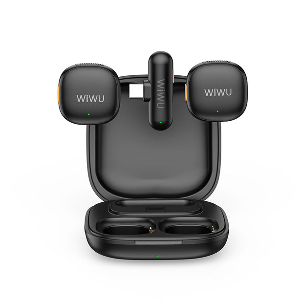Wi-WM006 2 in 1 Type-C Yapay Zeka ANC Kablosuz Yaka Mikrofonu – Fotoğraf 1