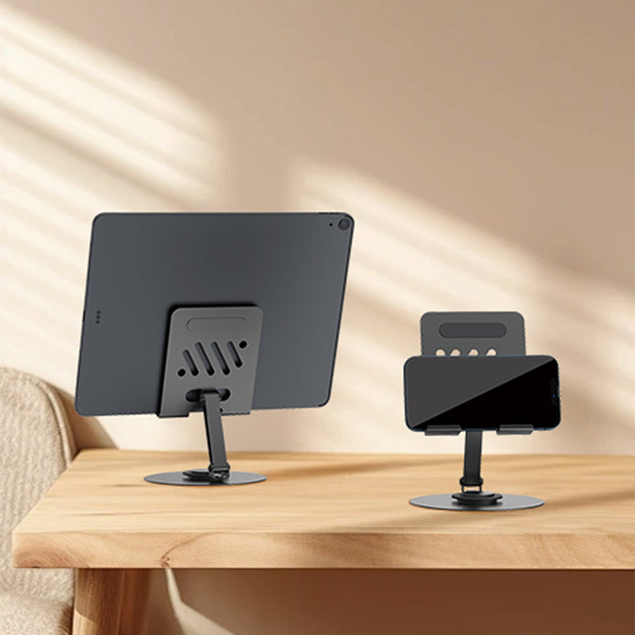 ZM-013 Katlanabilir 360° Döner Metal Telefon Tablet Standı – Fotoğraf 5