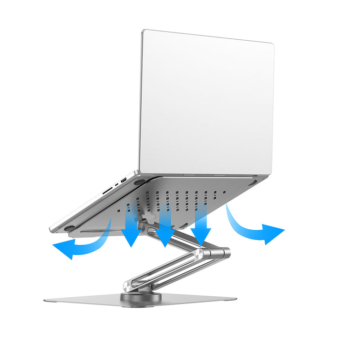 ZM-S801 360° Döner Katlanabilir Masaüstü Laptop Standı – Fotoğraf 4