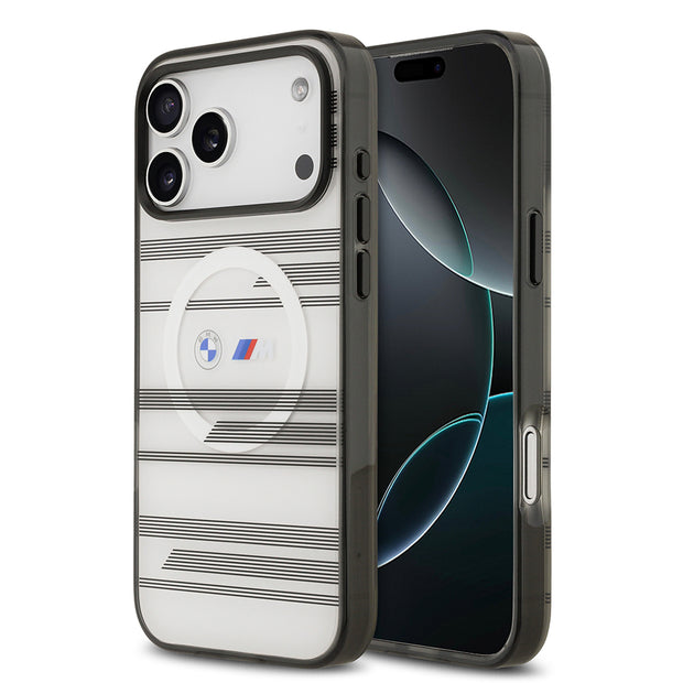 BMW iPhone 17 Pro Max Yatay M Şeritli MagSafe Uyumlu Kılıf – Fotoğraf 1